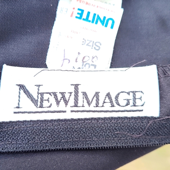 Ladies strapless evening gown, black top, gold/taupe bottom, sateen, wrap, sz 10 - Picture 12 of 14